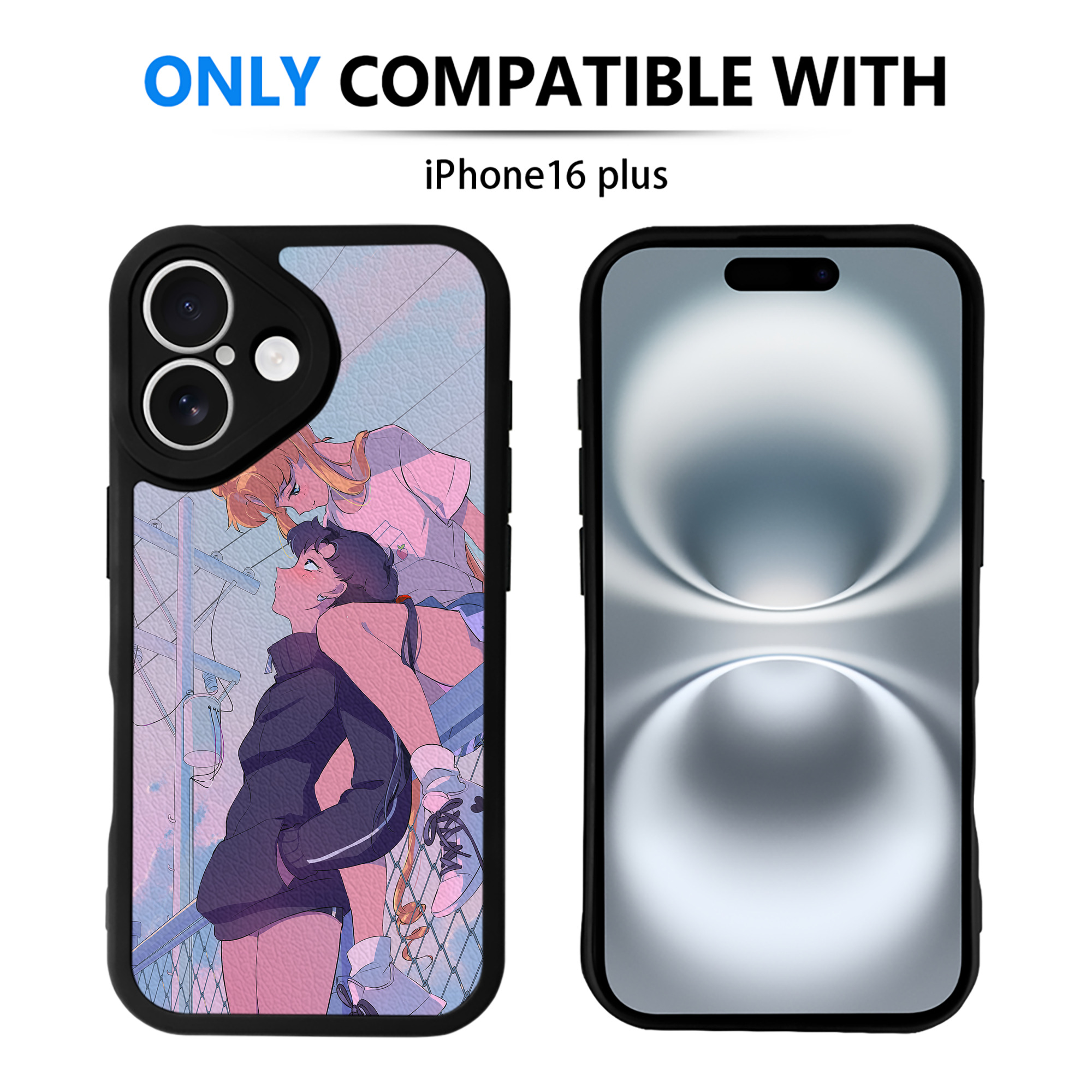 （画像用） 美少女戦士セーラームーン Sailor Moon 【iPhone 16シリーズ対応】シリコンスマホケース（レザー調） 材質：シリコン